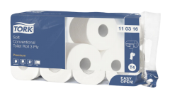 Tork Premium, Toilettenpapier, hochwei&szlig;, 3-lagig, 250 Blatt/Rolle, 27 Rol./VE