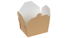 Naturesse Take away Box, braun/weiß, 110x125x65mm, 800ml