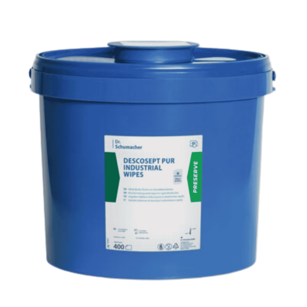 Vliestuchspender-Eimer Descosept Pur Industrial Pur Wipes inkl.400 T&uuml;cher