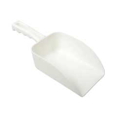 Handschaufel 500g, PP, wei&szlig;, 0,75l, 110x150x265mm