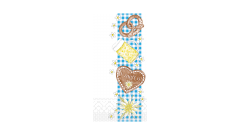 Zelltuch-Serviette, 33x33cm, 3-lagig, 1/8 Kopffalz, 'Bayern - O&acute;Zapft is'