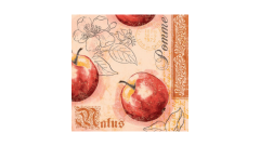Linclass-Serviette, 40x40cm, 1/4-Falz, 'Malus'