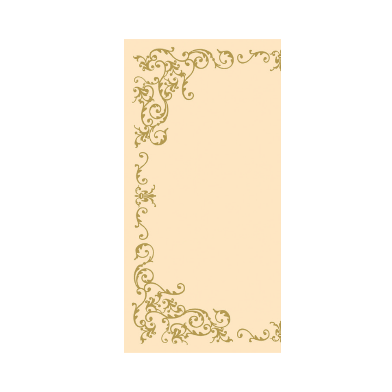 Linclass Mitteldecke, 80x80cm, 'Pomp' creme-gold