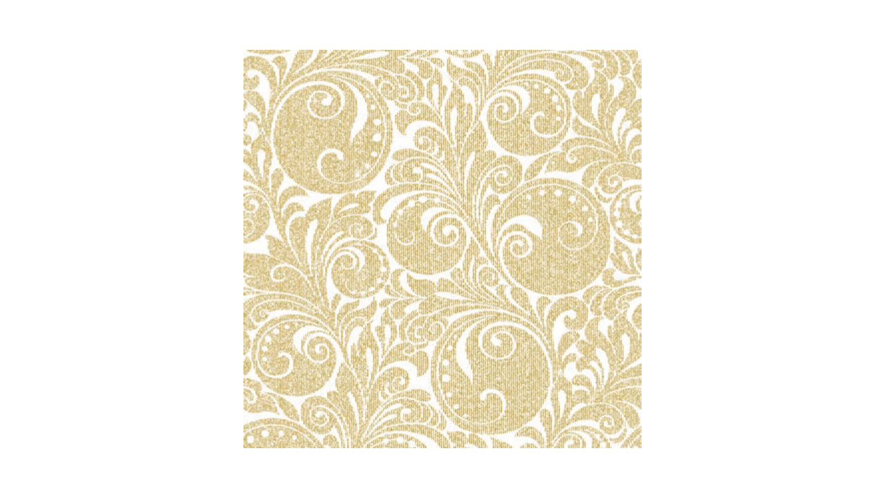 Linclass-Serviette, 40x40cm, 1/4-Falz, 'Jordan', weiß/gold