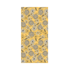 Linclass Mitteldecke, 80x80cm, 'Hilde' gelb-schwarz