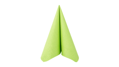 Deluxe-Serviette, 40x40cm, 4-lagig, 1/4 Falz, kiwi