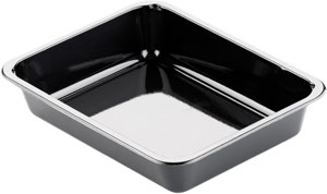 Duni-Meal Menüschale, CPET, ungeteilt 225x175x43mm, 1200ml, schwarz