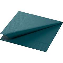 Duni-Zelltuch-Serviette, 24x24cm, 3-lagig, 1/4 Falz, ocean teal