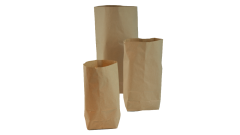Kreuzbodenbeutel,28x45cm,Natronmisch, 70g/m², Füllmenge 5000g, braun