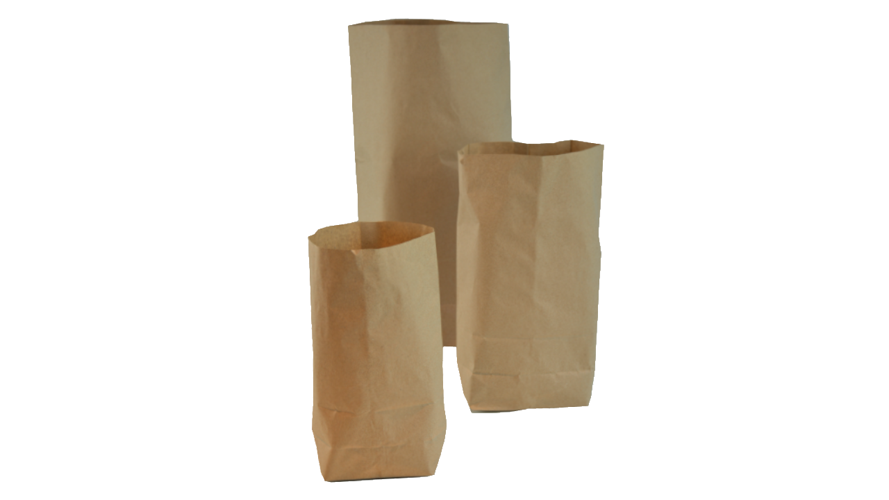 Kreuzbodenbeutel,28x45cm,Natronmisch, 70g/m², Füllmenge 5000g, braun