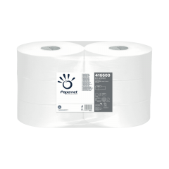 Papernet Basic, Toilettenpapier Jumbo Rollen, natur, 1-lagig, 470m/Rolle