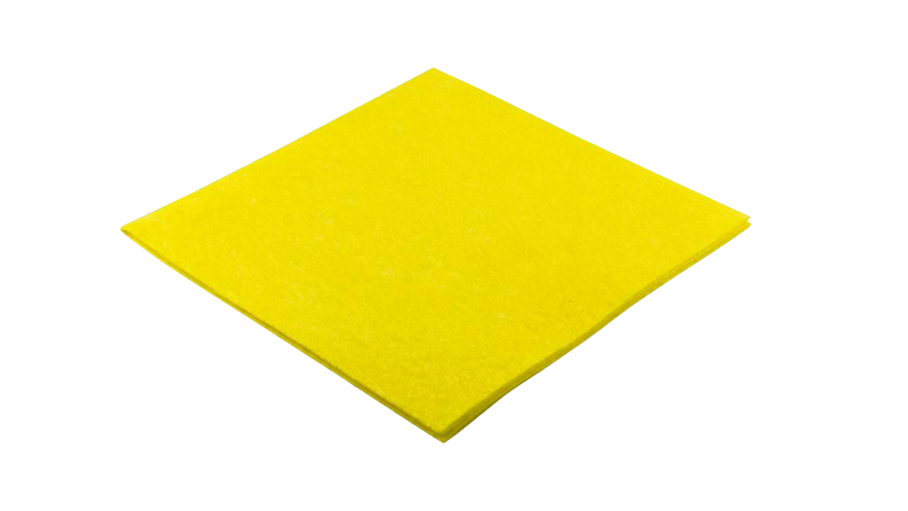 Allzwecktuch, gelb, Vlies, 38x38cm, 125g/m&sup2;, 10 T&uuml;cher/P&auml;ckchen
