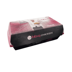 Package Box M, 8 H&auml;hnchenteile, 201x109x77mm, wei&szlig;, 'Felix-Design'