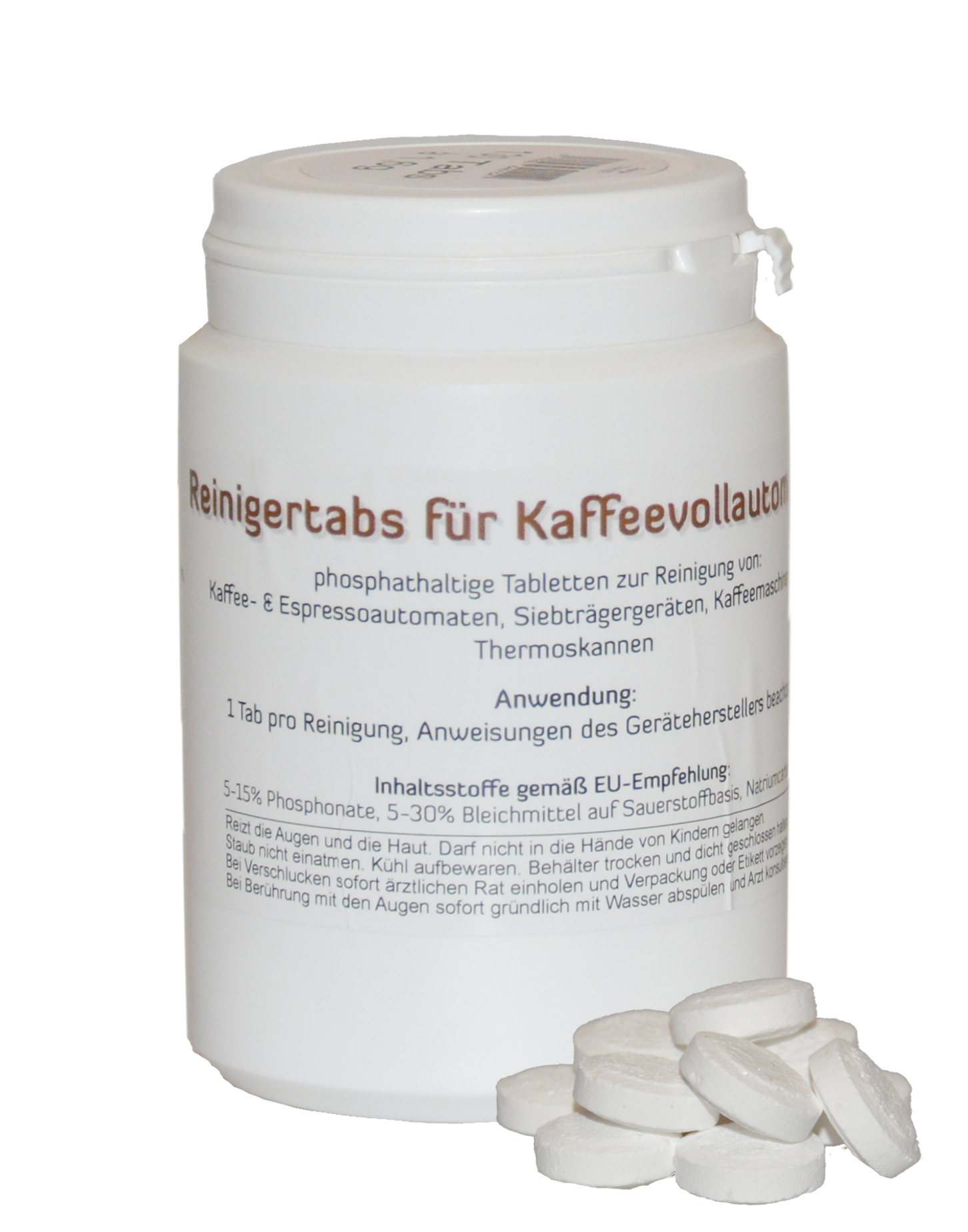 Kaffeemaschinen-Reinigungstabletten, 1,6 gr. 130 Stück