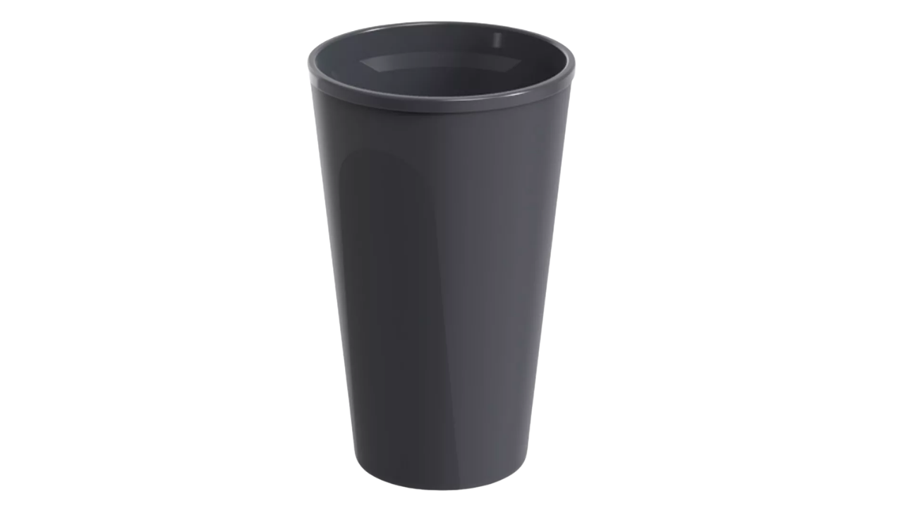 Mehrweg-To-Go-Becher Polypropylen, 400ml &Oslash;9x14,5cm, schiefergrau