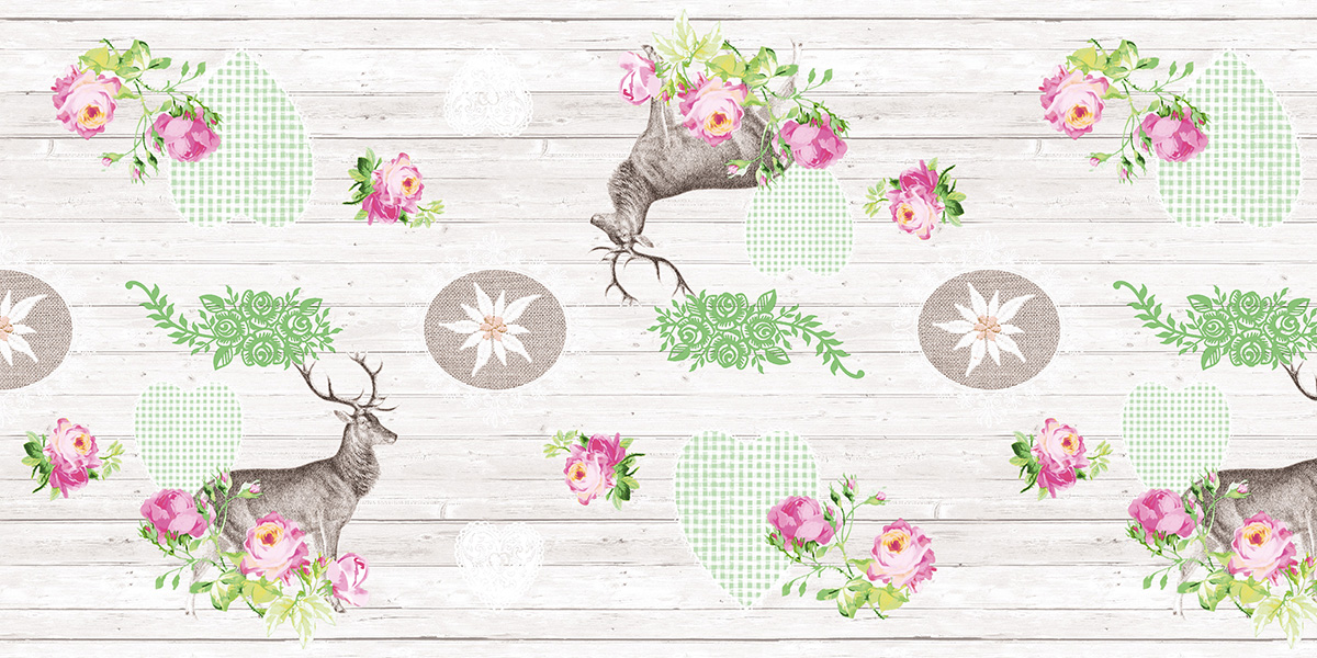 Linclass-Tischläufer, 0,40x24m, 'Waldemar''