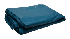 LDPE M&uuml;llsack, 240 Liter, 800+460x1400mm blau, St&auml;rke 60&micro;