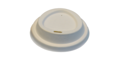 Deckel, f&uuml;r Kaffeebecher 300ml/12oz, Bagasse, naturwei&szlig;