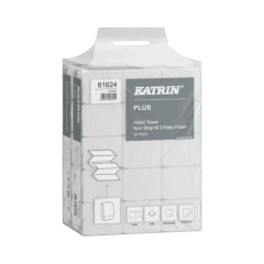 Katrin Handtuch-Papier Easy Flush, wei&szlig;, 2-lagig, 20,3x24cm, Multifold 'NON STOP'