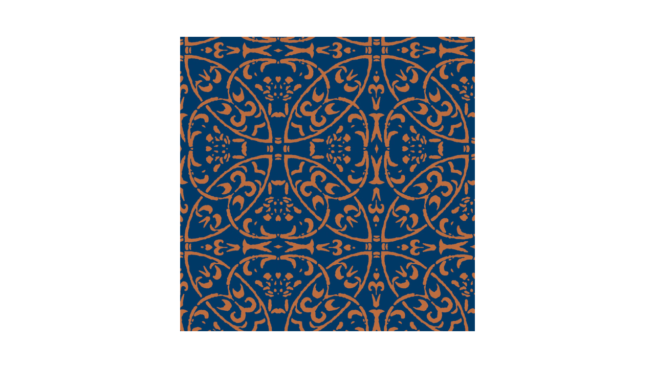 Linclass-Serviette, 40x40cm, 1/4-Falz, 'Claudio' blau/braun