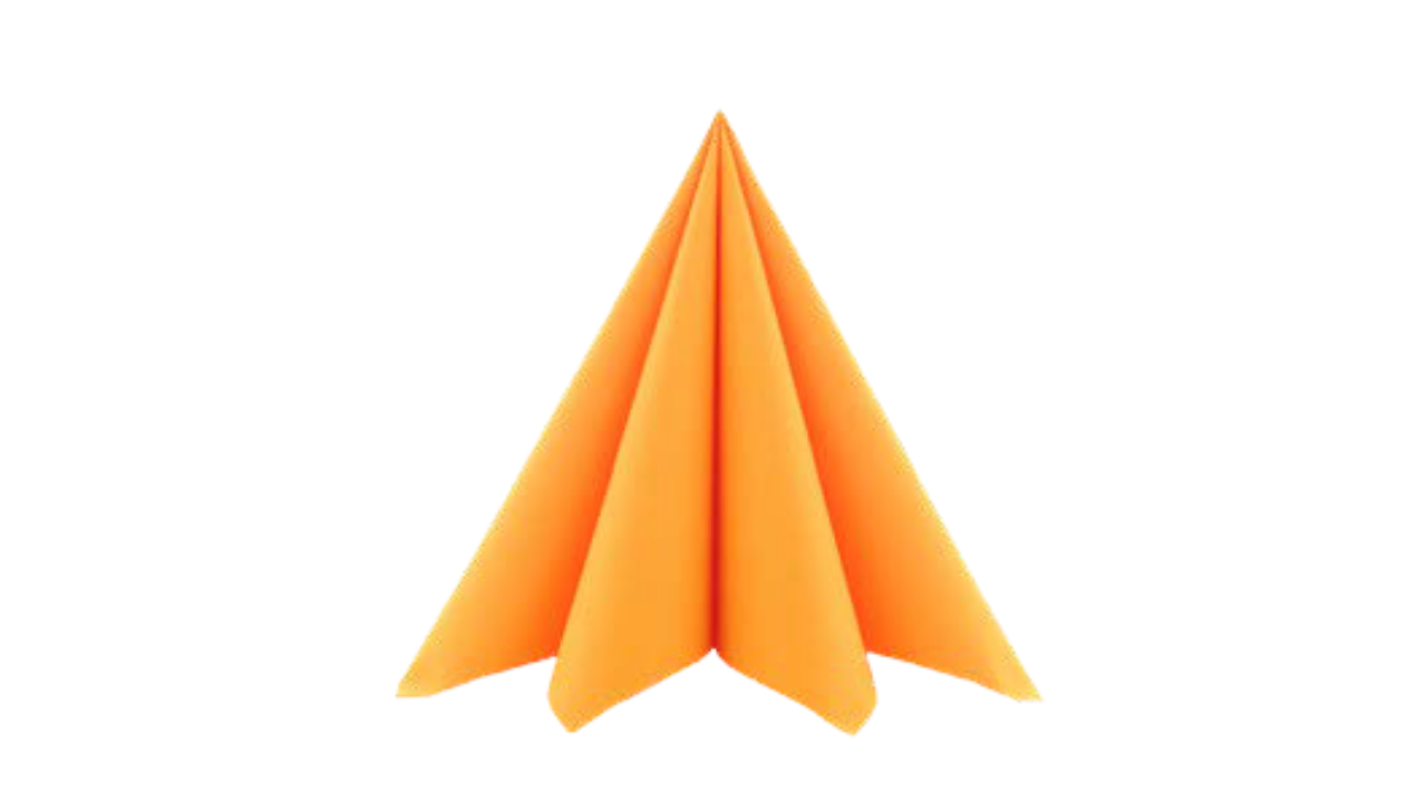 Airlaid-Serviette, 40x40cm, 1/4-Falz, curry