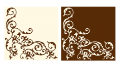 Linclass-Serviette, 40x40cm, 1/4-Falz, 'Pomp' creme/mocca