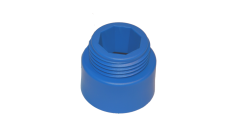 Adapter für Hygiene-Stiel, ¨von Haug Bürsten¨, blau