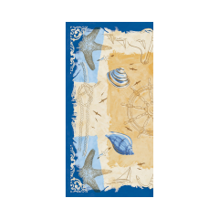Linclass Mitteldecke, 80x80cm, 'Del Mar'