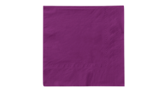 Mank-Zelltuch-Serviette, 33x33cm,3-lagig 1/4 Falz, aubergine