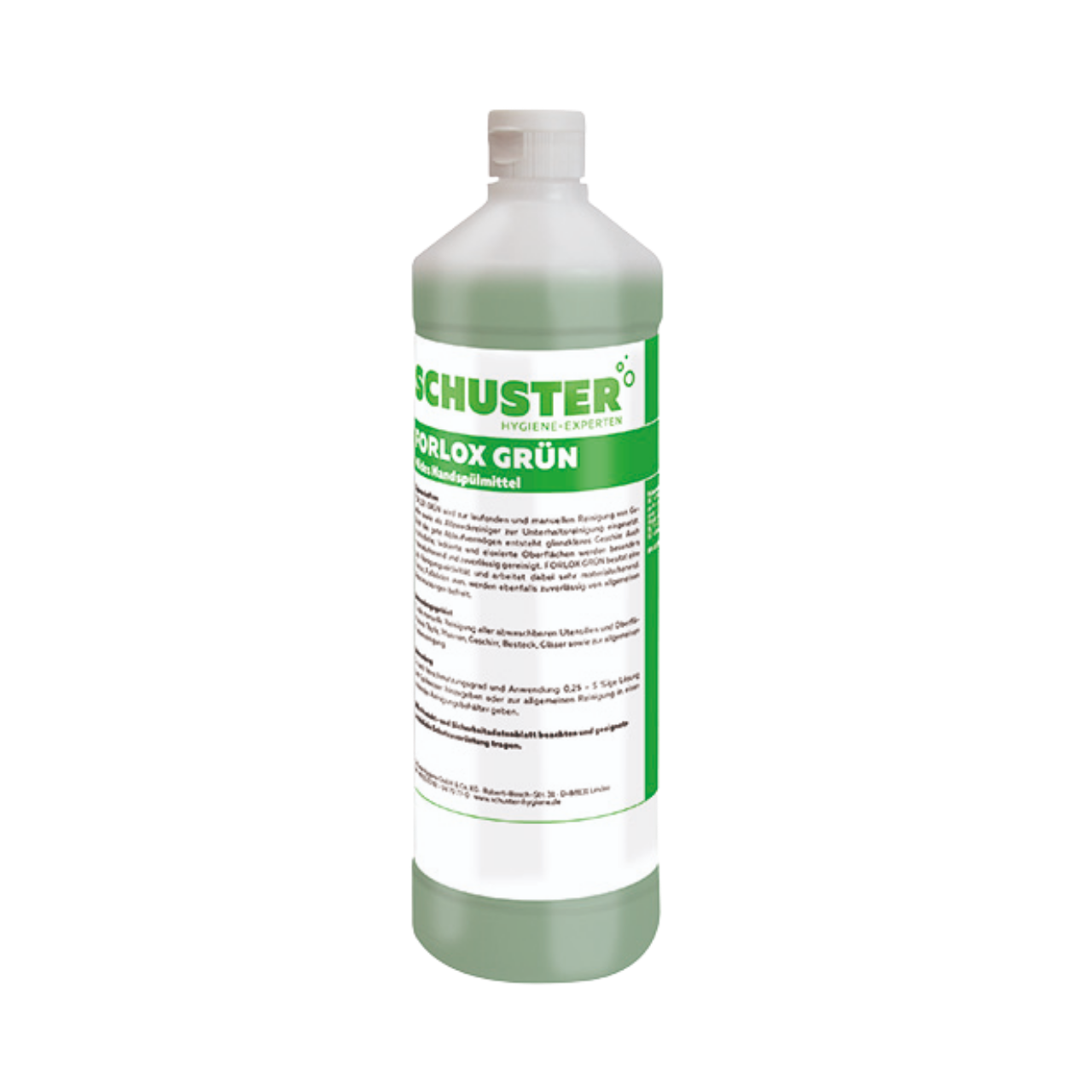 Handsp&uuml;lmittel und Neutralreiniger, Forlox gr&uuml;n, fl&uuml;ssig, 1 Liter