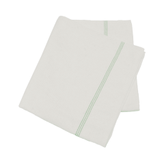 Bodentuch, ges&auml;umt, 50x60cm, wei&szlig; (10er)
