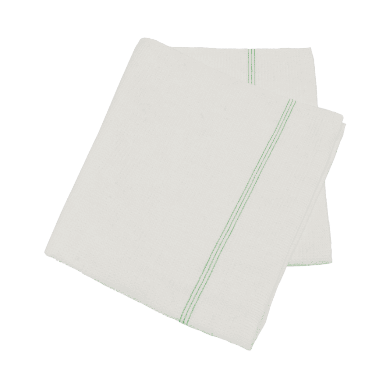 Bodentuch, ges&auml;umt, 50x60cm, wei&szlig; (10er)