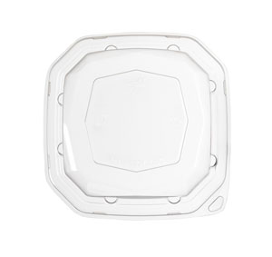 Duni-Meal rPET-Deckel für Octabagasse, (188140) 160x160x39mm, transparent