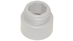 Adapter f&uuml;r Hygiene-Schrubber usw., &uml;von Haug B&uuml;rsten&uml;, wei&szlig;