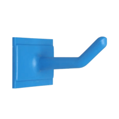 Haken, aus Kunststoff, f&uuml;r Ger&auml;teleisten 30/50/90cm, blau