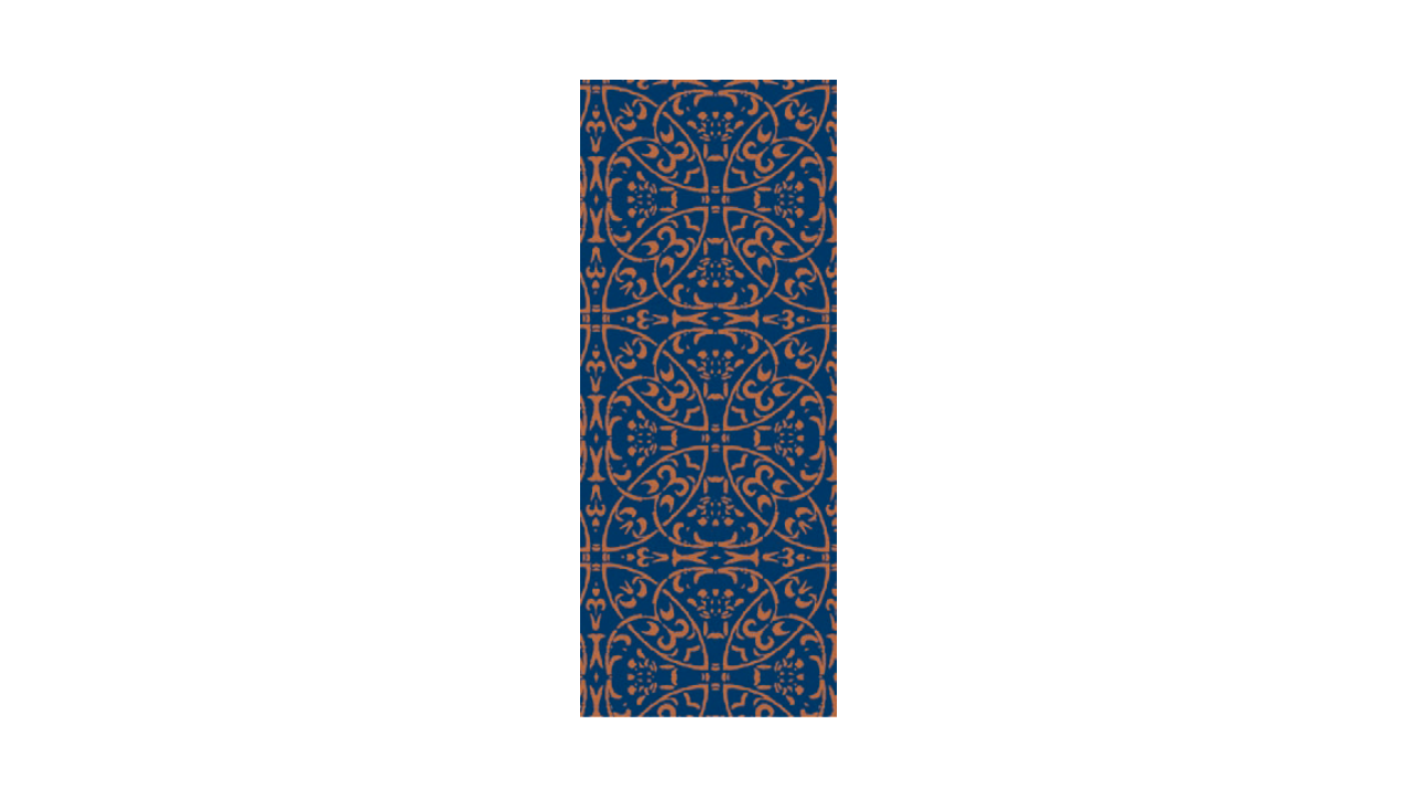 Linclass-Tischläufer, 0,40x24m, ''Claudio' blau-braun