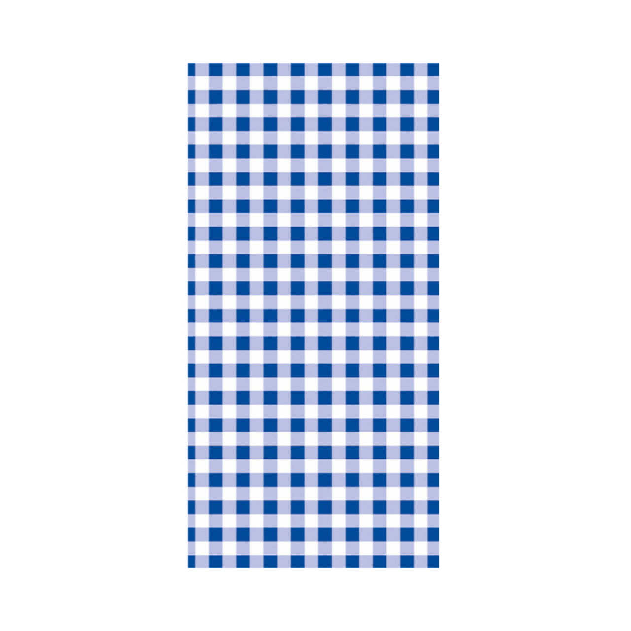 Linclass Mitteldecke, 80x80cm, 'Karo' blau