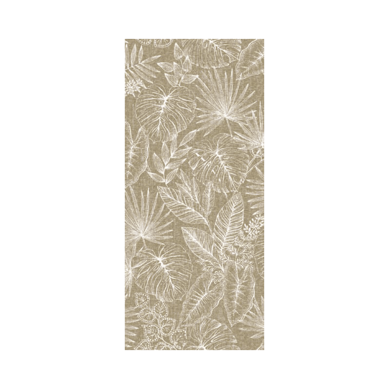 Linclass Mitteldecke, 80x80cm, 'Kona' braun