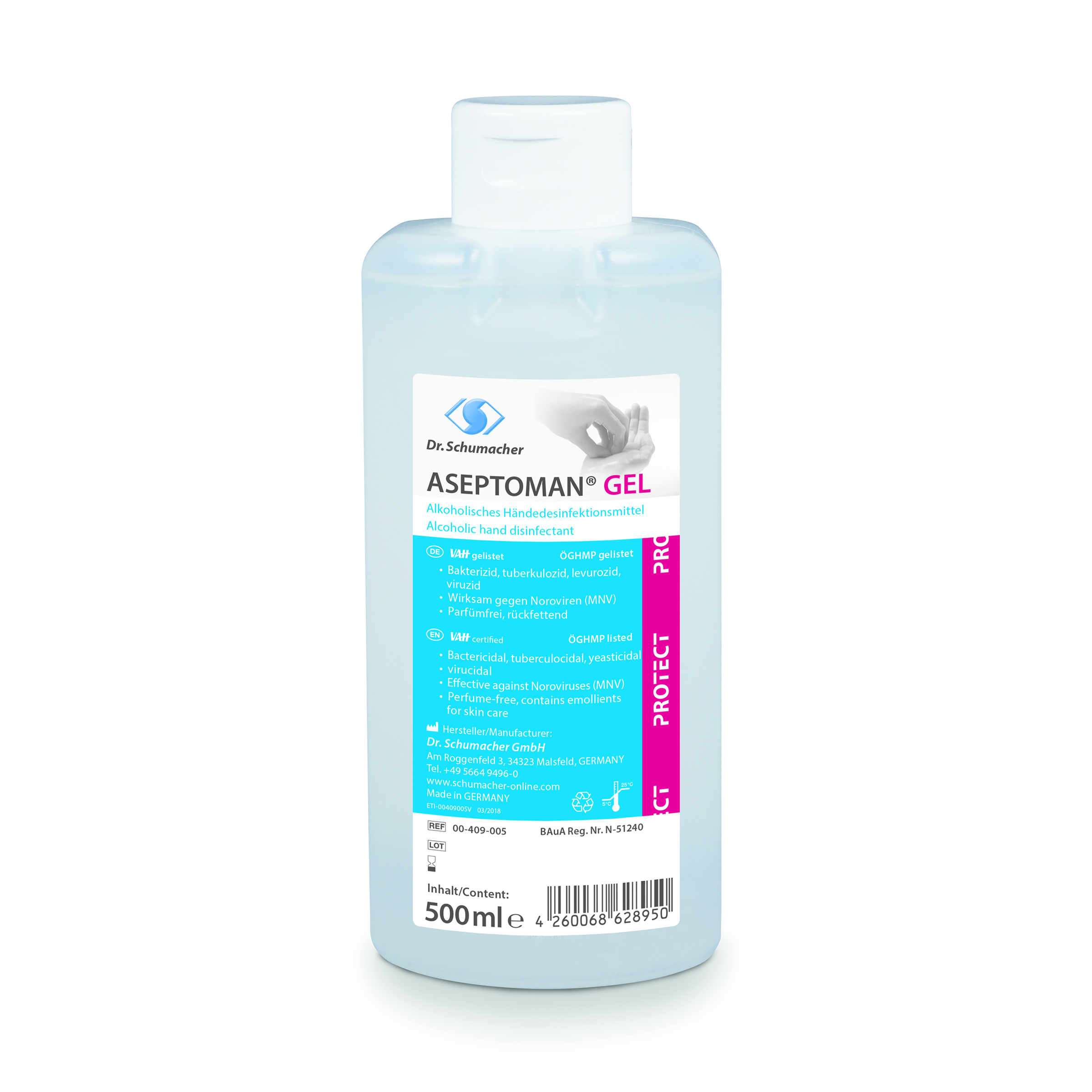 Händedesinfektionsgel Aseptoman Gel, 500ml