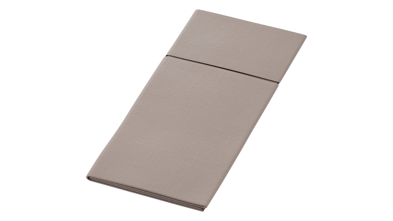 Duniletto-Bio-Bestecktasche Slim, 40x33cm, greige
