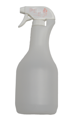 Sprühflasche mit Sprühkopf weiß, aus Kunststoff, 1 Liter