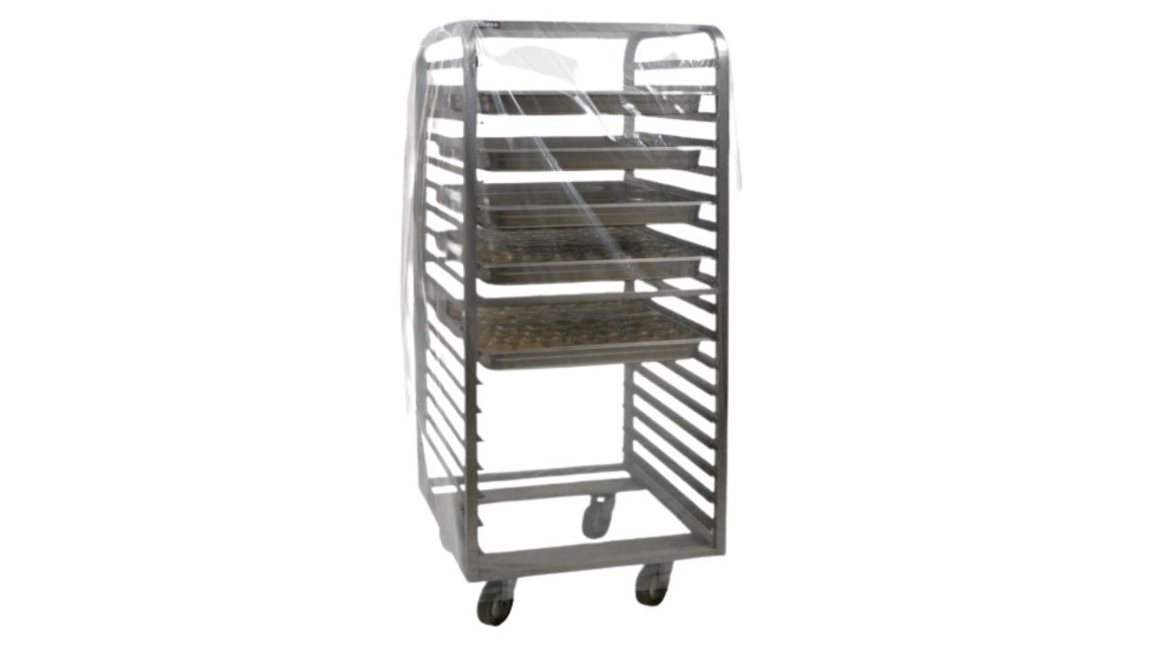 PE-Abdeckhauben, für Hordenwagen, 950+750x1800mm, 15µ, transparent