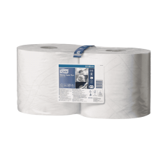 Tork Wischtuch Advanced, Gro&szlig;rolle, hwei&szlig;, 2-lagig, 24x34cm, 255m, W1/2