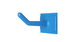 Haken, aus Kunststoff, für Geräteleisten 30/50/90cm, blau