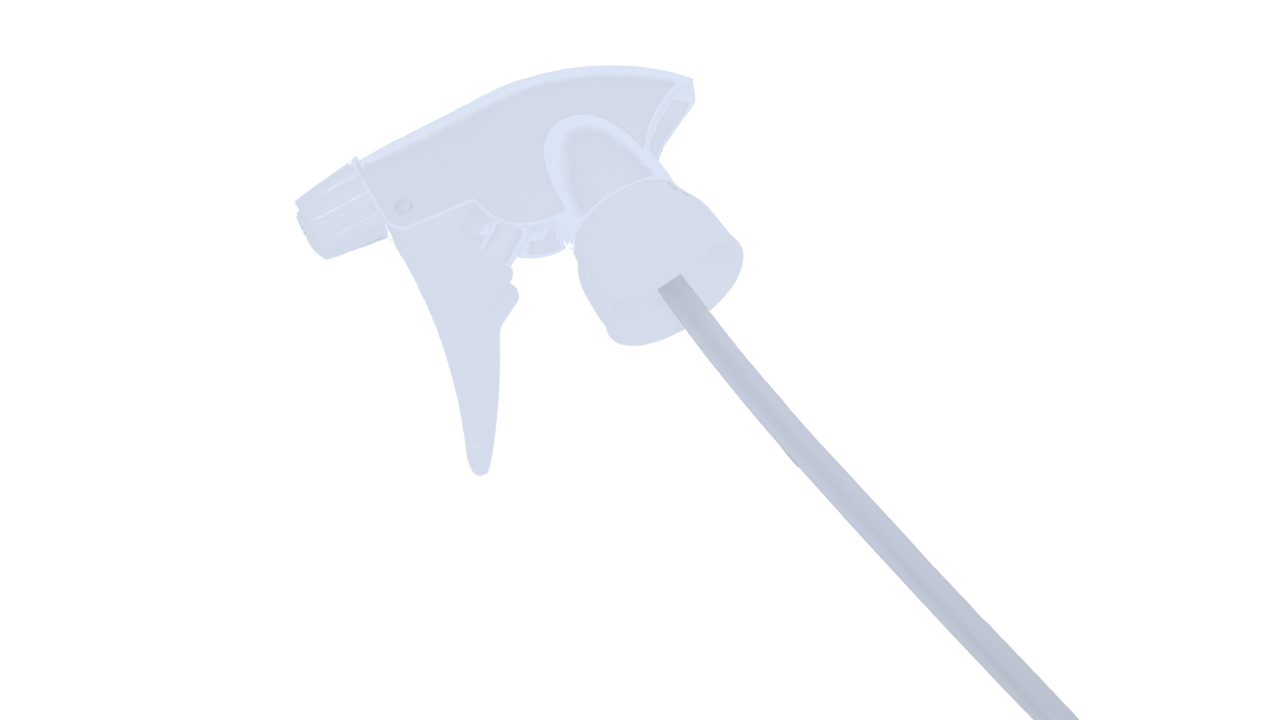 Sprühaufsatz Linker, mit Steigrohr, für 1 Liter Flaschen, weiß/transparent