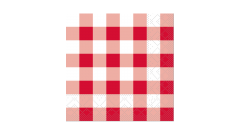 Zelltuch-Serviette, 33x33cm, 3-lagig, 1/4 Falz, 'Karo' rot