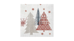 Zelltuch-Serviette, 33x33cm, 3-lagig, 1/4 Falz, 'Rudi'
