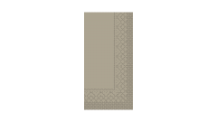 Mank-Zelltuch-Serviette, 33x33cm,3-lagig 1/8 Kopffalz, beige-grey