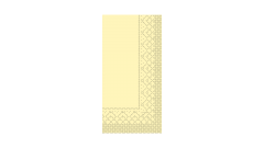 Mank-Zelltuch-Serviette,33x33cm,3-lagig, 1/8 Kopffalz, creme