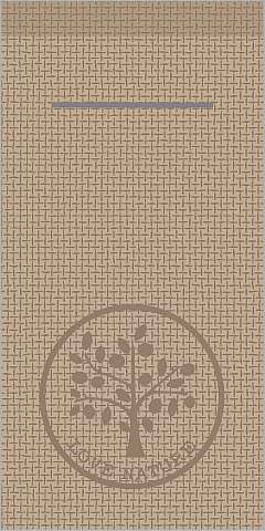 Airlaid-Serviettentasche, 40x40cm, 1/8 Falz, 'Love Nature-Jute' beige-grey